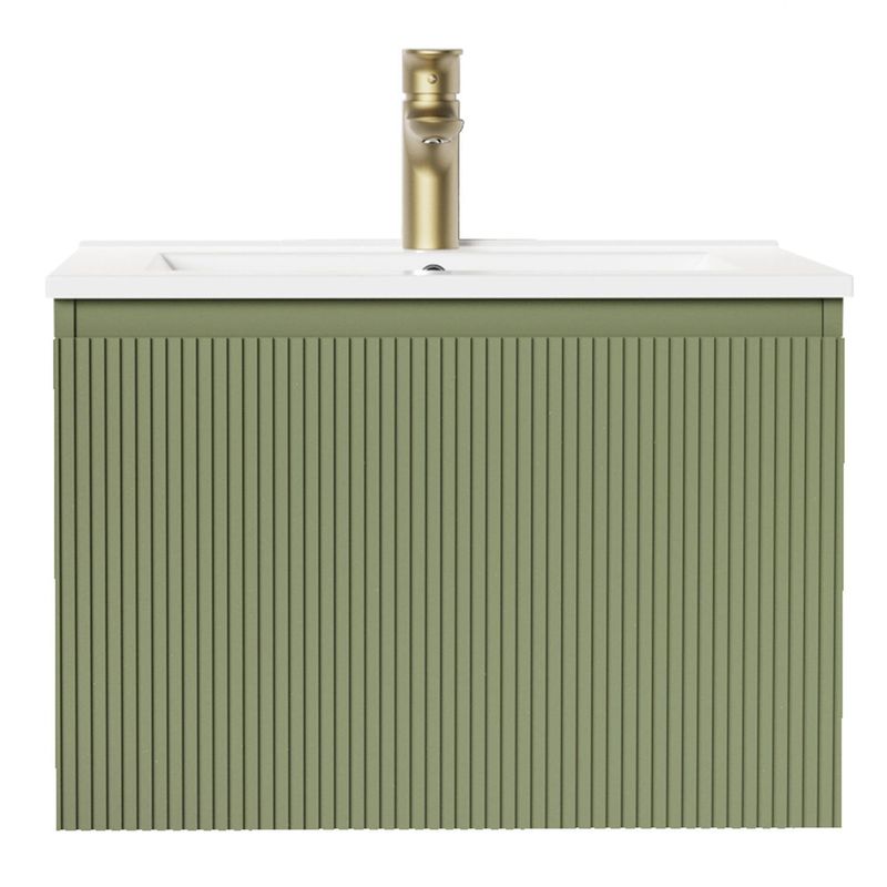 Sensi Dacqua - Mueble de Baño con Lavamanos 40Cm Moscu Verde