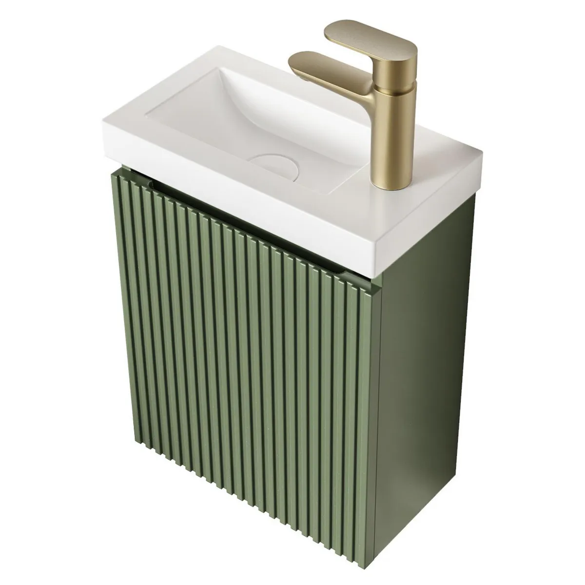 Sensi Dacqua - Mueble de Baño con Lavamanos 40Cm Moscu Verde
