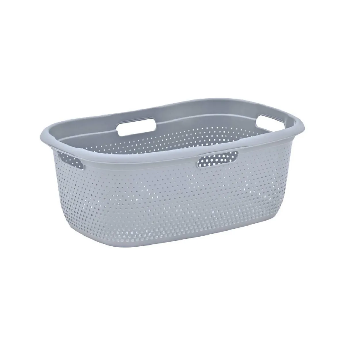 Italhome - Cesta rectangular gris 60 l