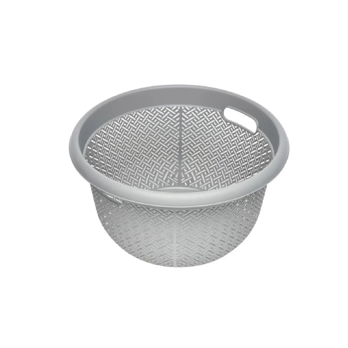 Italhome - Cesta redonda gris 36 l