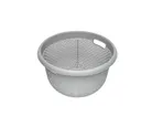 Cesta redonda gris 36 l