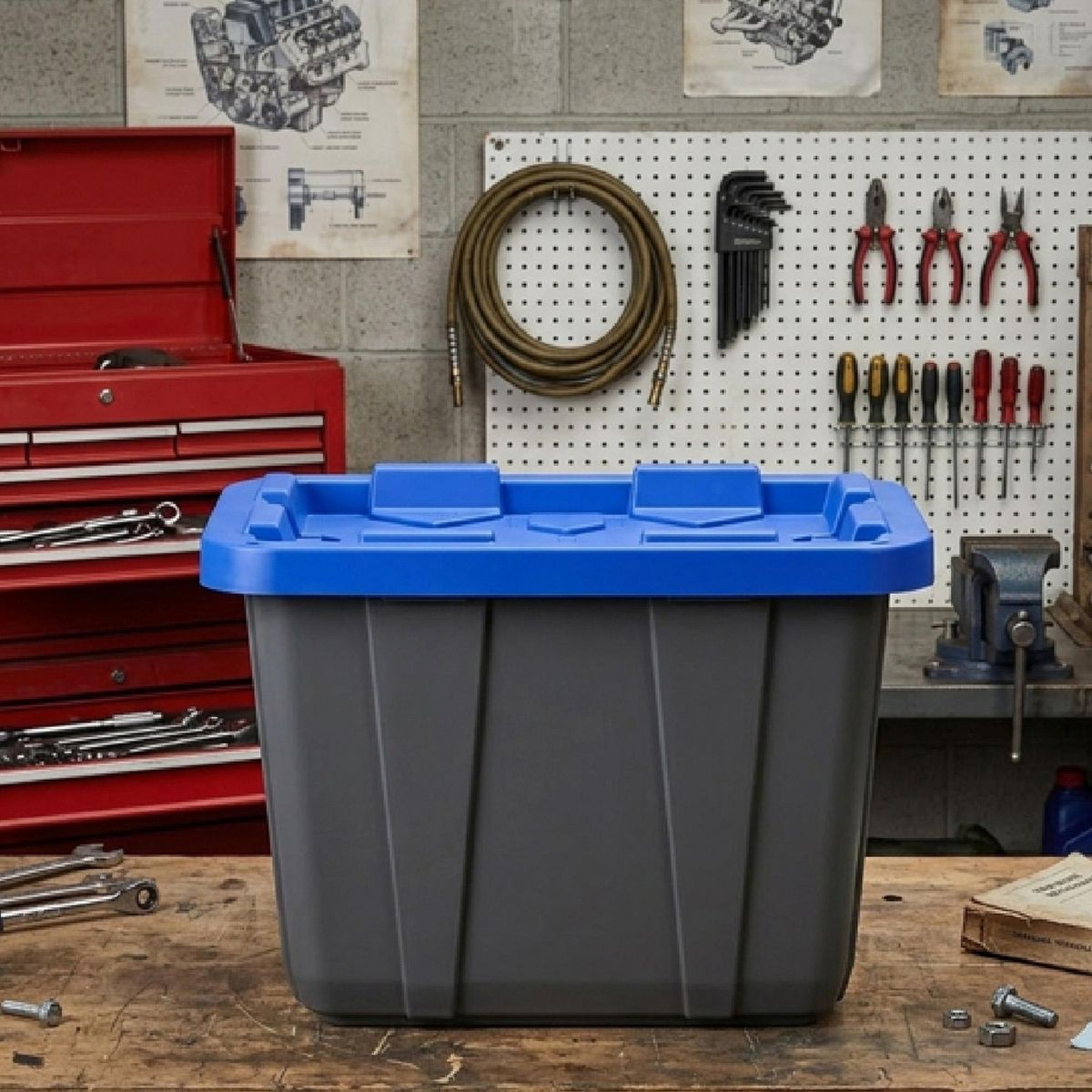 Caja ferretera negra 42 l, marca Italhome - Foto 2