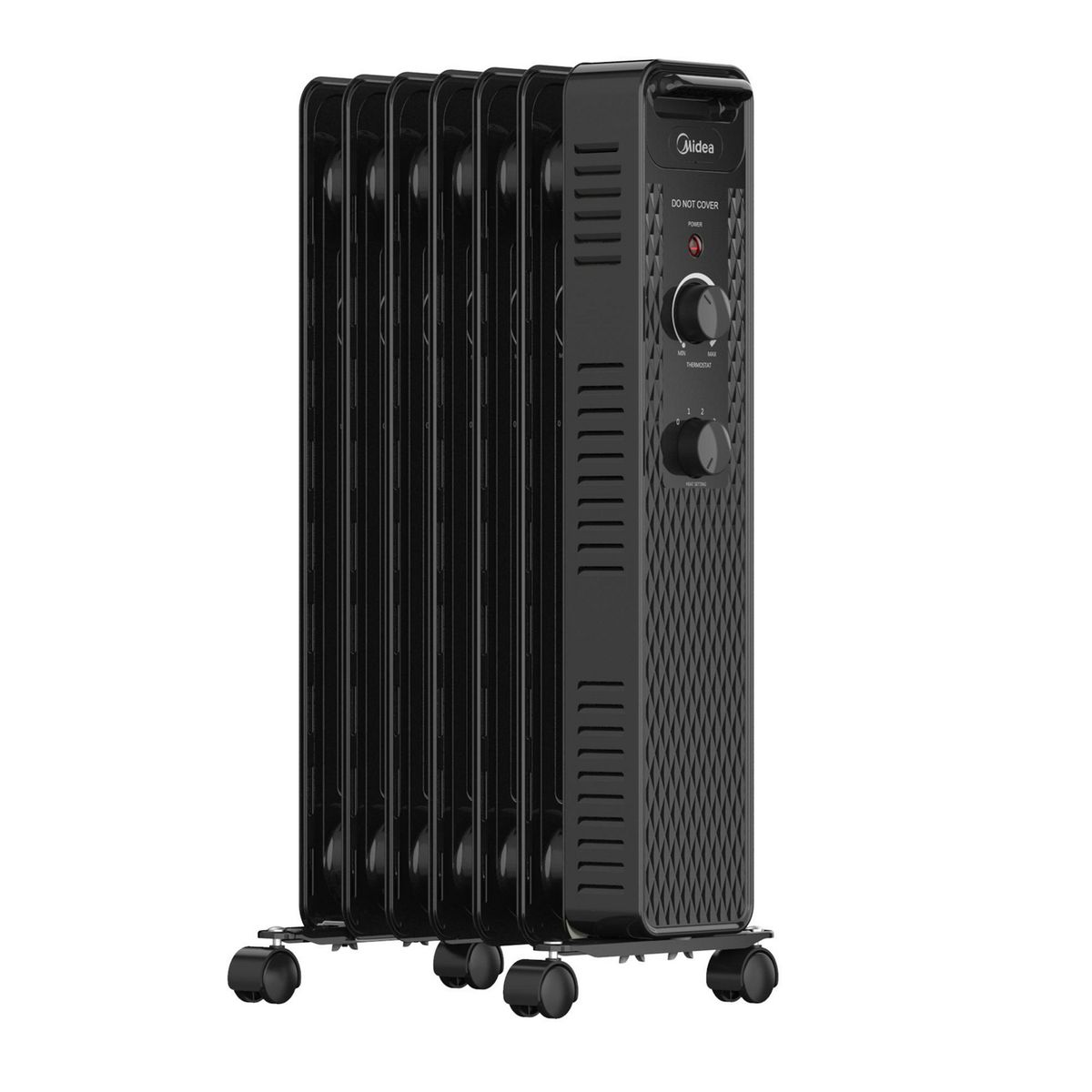 Midea - Calefactor de Aceite Eléctrico Negro