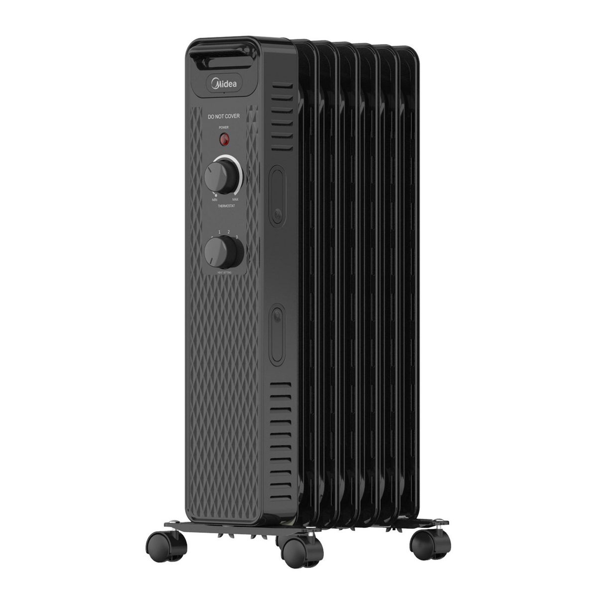 Midea - Calefactor de Aceite Eléctrico Negro