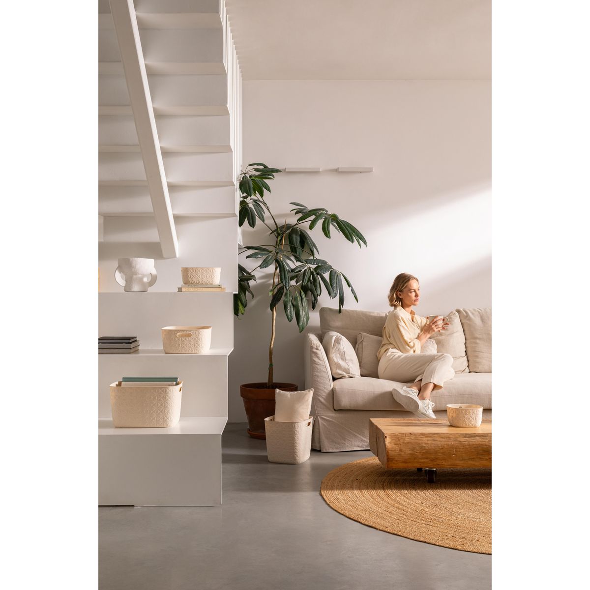  - Canasto Softex Beige 4 Litros