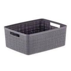 Canasto Jute Gris 12 L