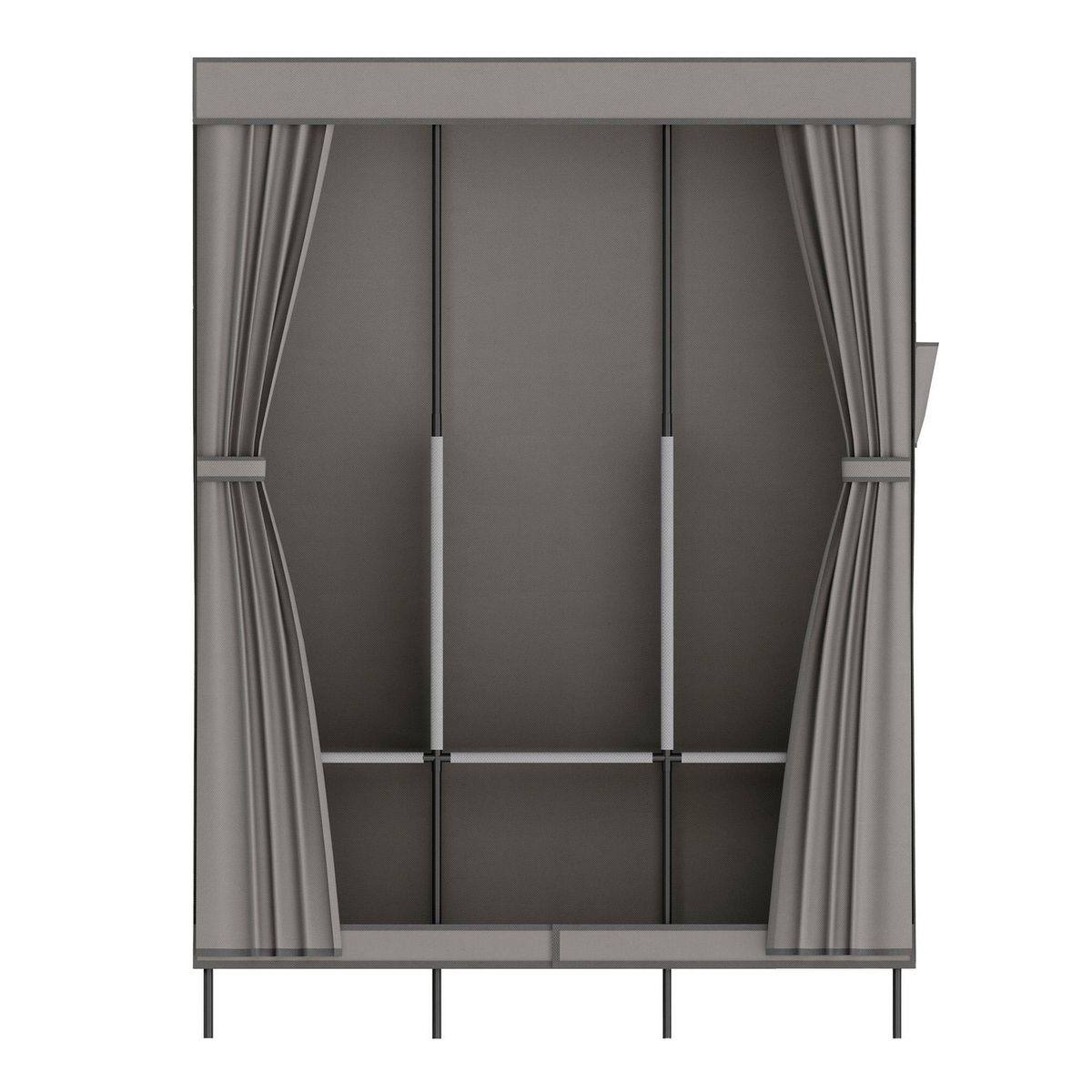 Just Home Collection - Clóset de Tela Portátil Gris