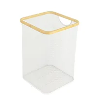 Cesto de Ropa Metálico Blanco