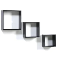 Set 3 Cubos Negro