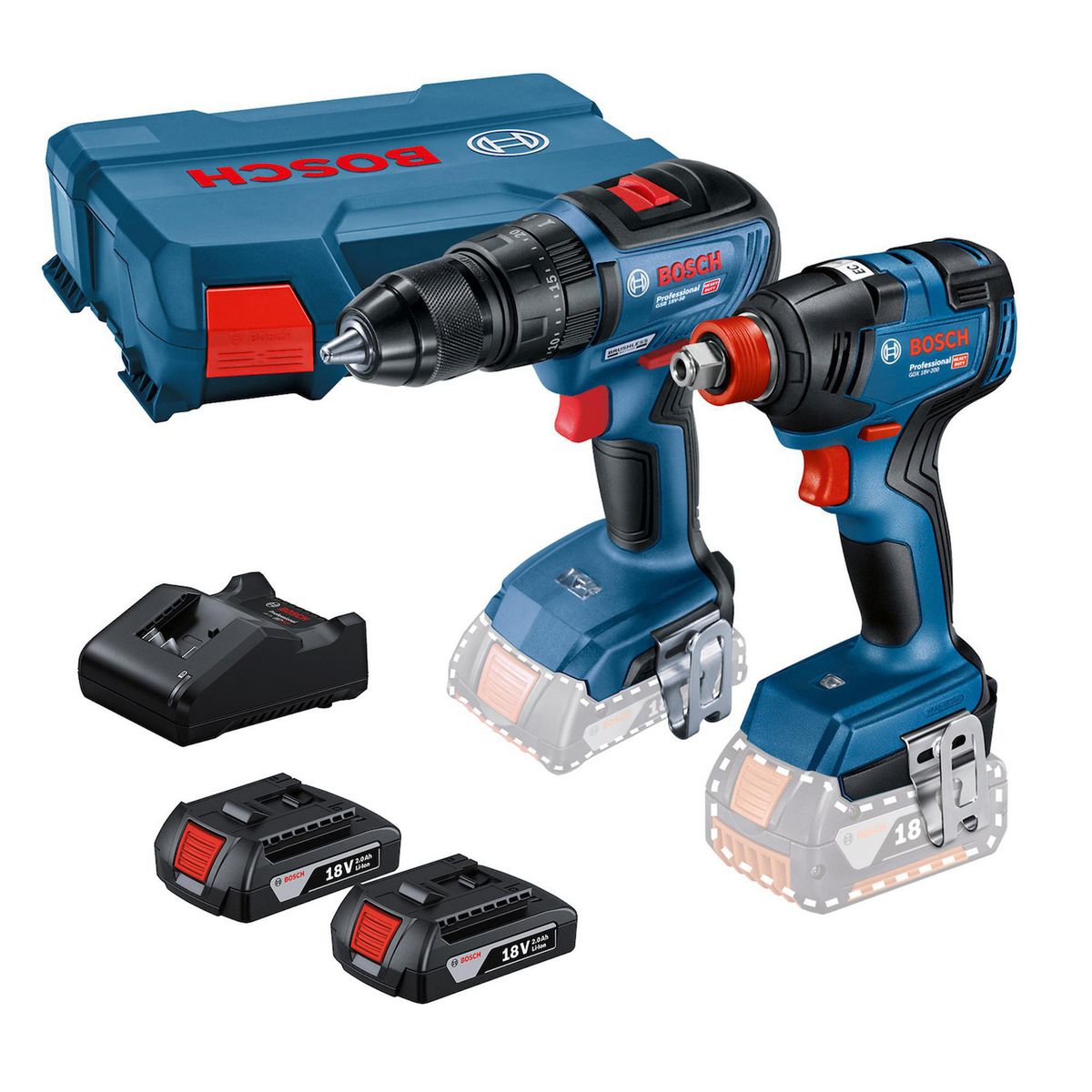 Bosch - Rotomartillo GSB 18V-50 + Llave GDX 18V-200