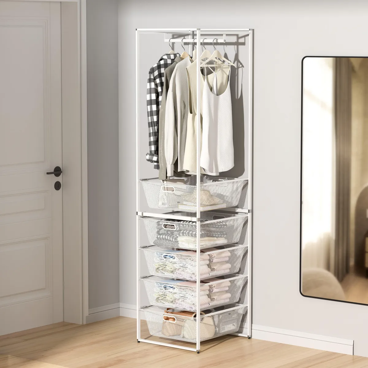 Just Home Collection - Clóset Metálico 5 Cajones