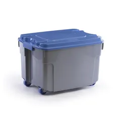 Caja con Tapa y Ruedas 56 L