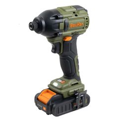 Atornillador de Impacto 1/4" 20V (No Incluye Baterías, Ni Cargador), Bauker