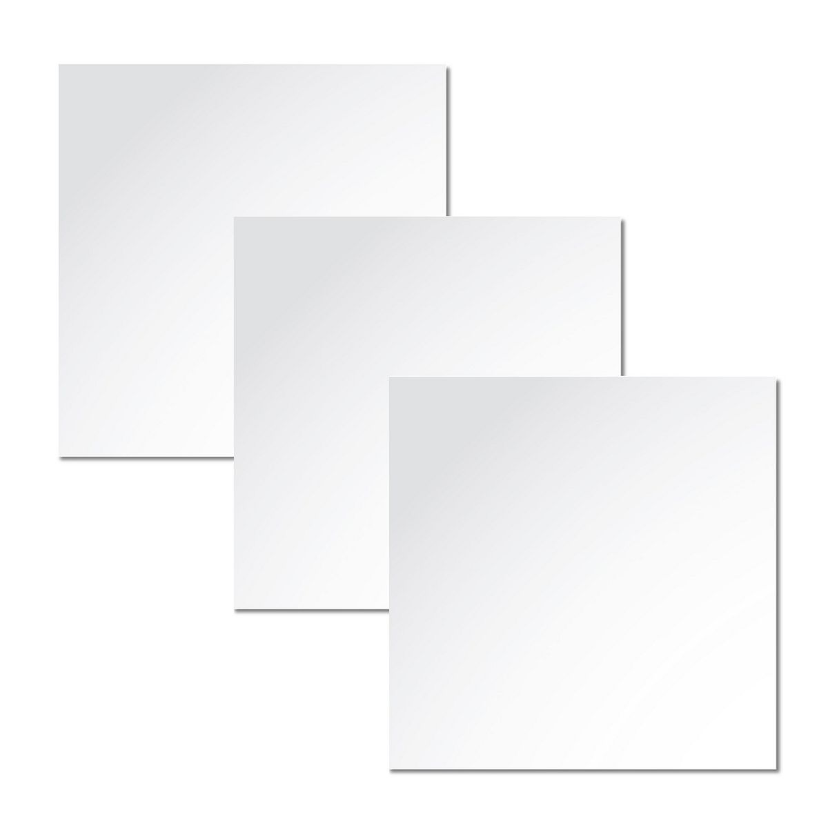 Live Deco - Set de 3 Espejos Decorativos Cuadrados sin Marco de 36 x 36 cm