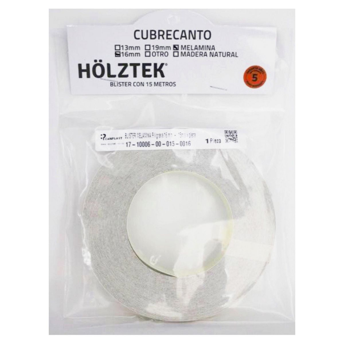 Holztek - Cubrecanto de melamina Filigrana 15m de 16 mm