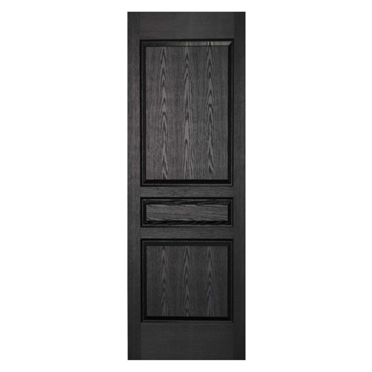 ** Marca Nueva ** - Puerta tambor MDF de 3 paneles Text de 70 x 213 cm Chocolate