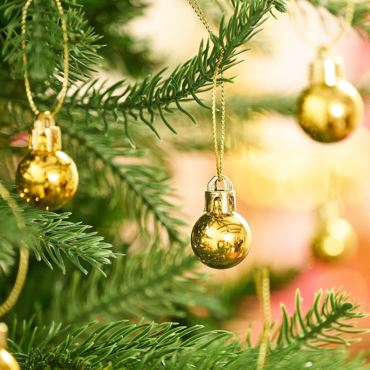 Dear Santa - Set 24 Esferas de Navidad Doradas 2 cm