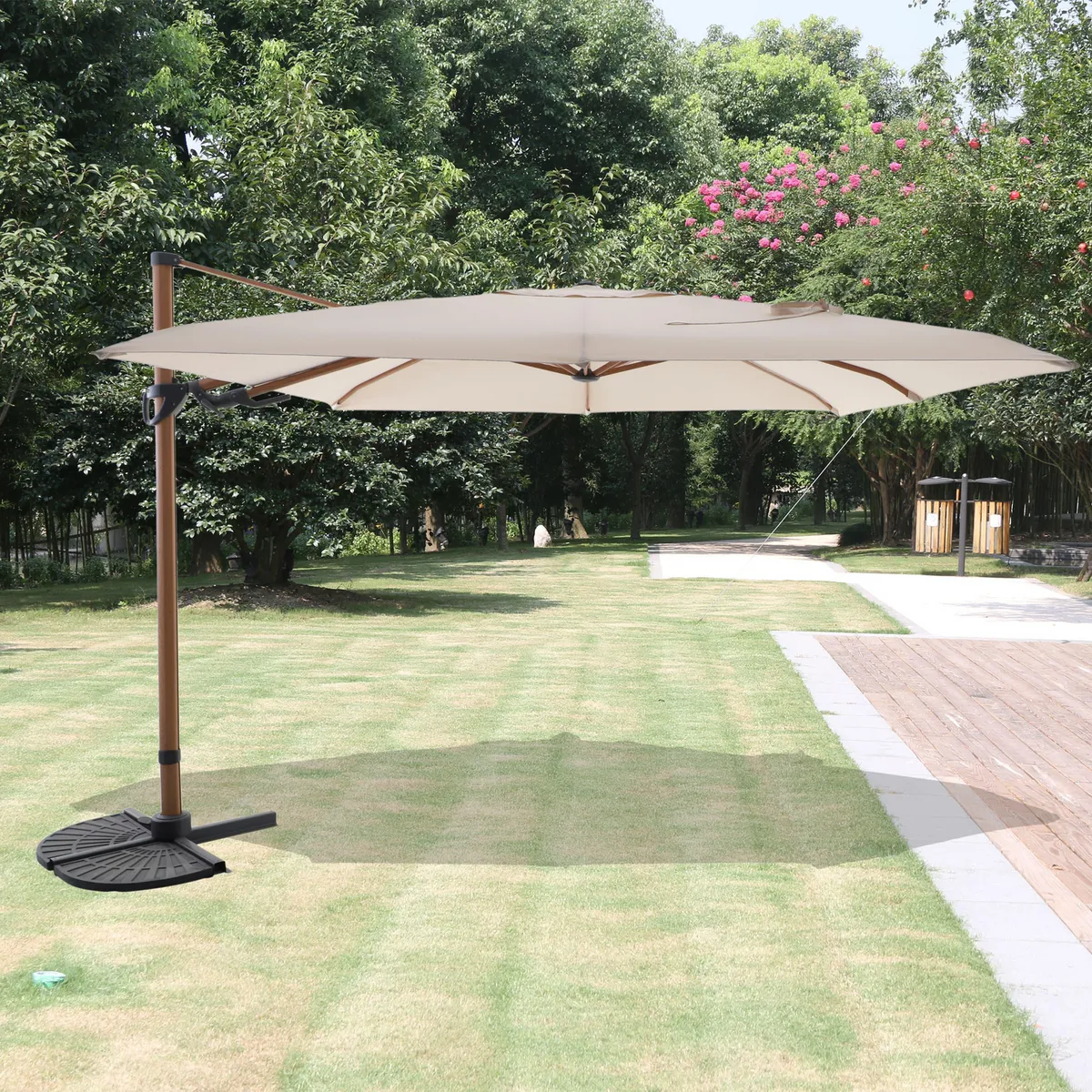 Sombrilla Lateral Alum 3x3 M, marca Just Home Collection - Foto 2