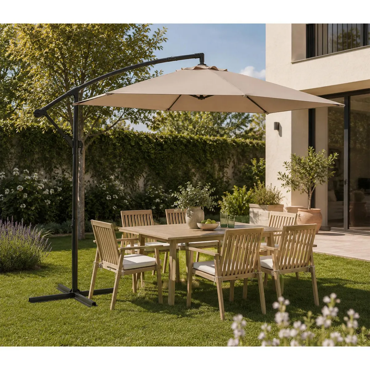 Sombrilla Lateral Taupe 3 M, marca Just Home Collection - Foto 2