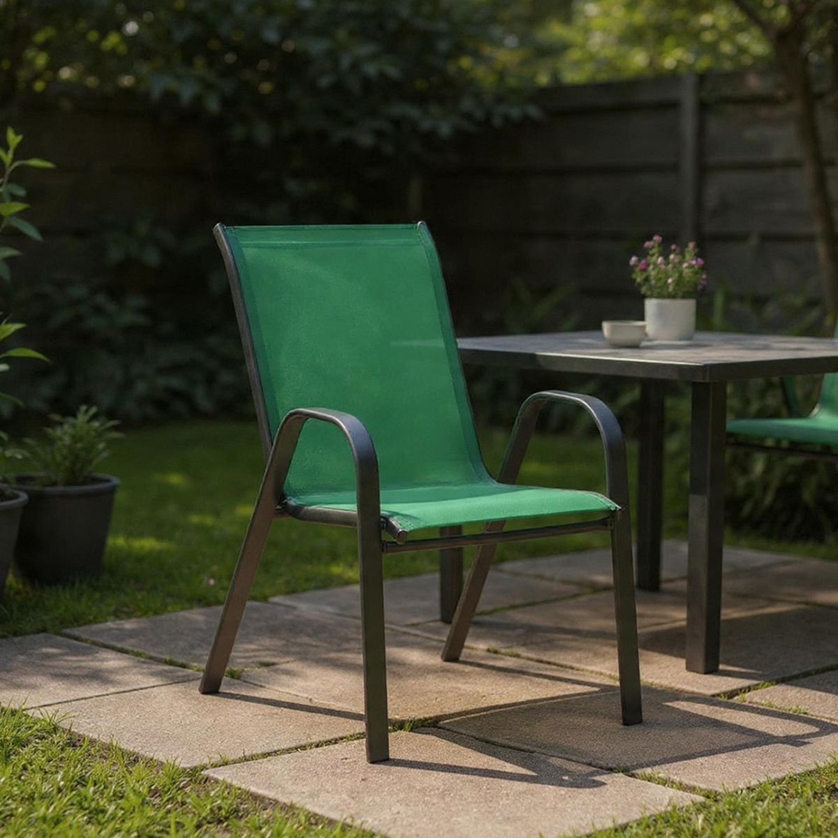 Silla Sling Verde, marca Just Home Collection - Foto 2