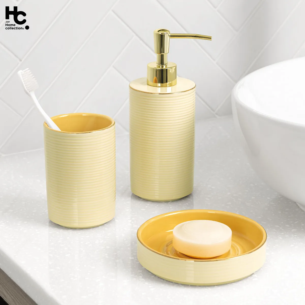 Just Home Collection - Jabonera Ceramica Rene