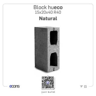 BLOCK HUECO 15X20X40