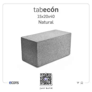 BLOCK SOLIDO 15X20X40