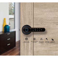 Cerradura Dexter Smart Manija Tubular M198, Negro