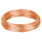 Metro de Cable Desnudo de Cobre Calibre 10 AWG, Rollo 25 m