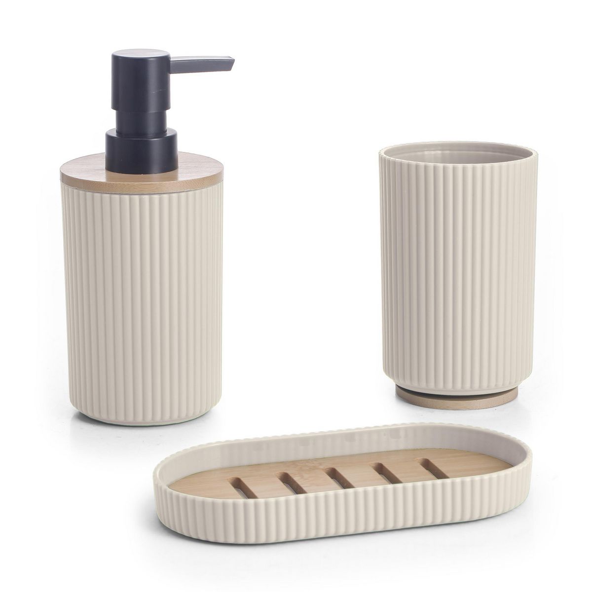 Just Home Collection - Set de 3 Accesorios de baño