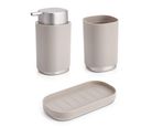 Set de 3 Accesorios de Baño Taupe