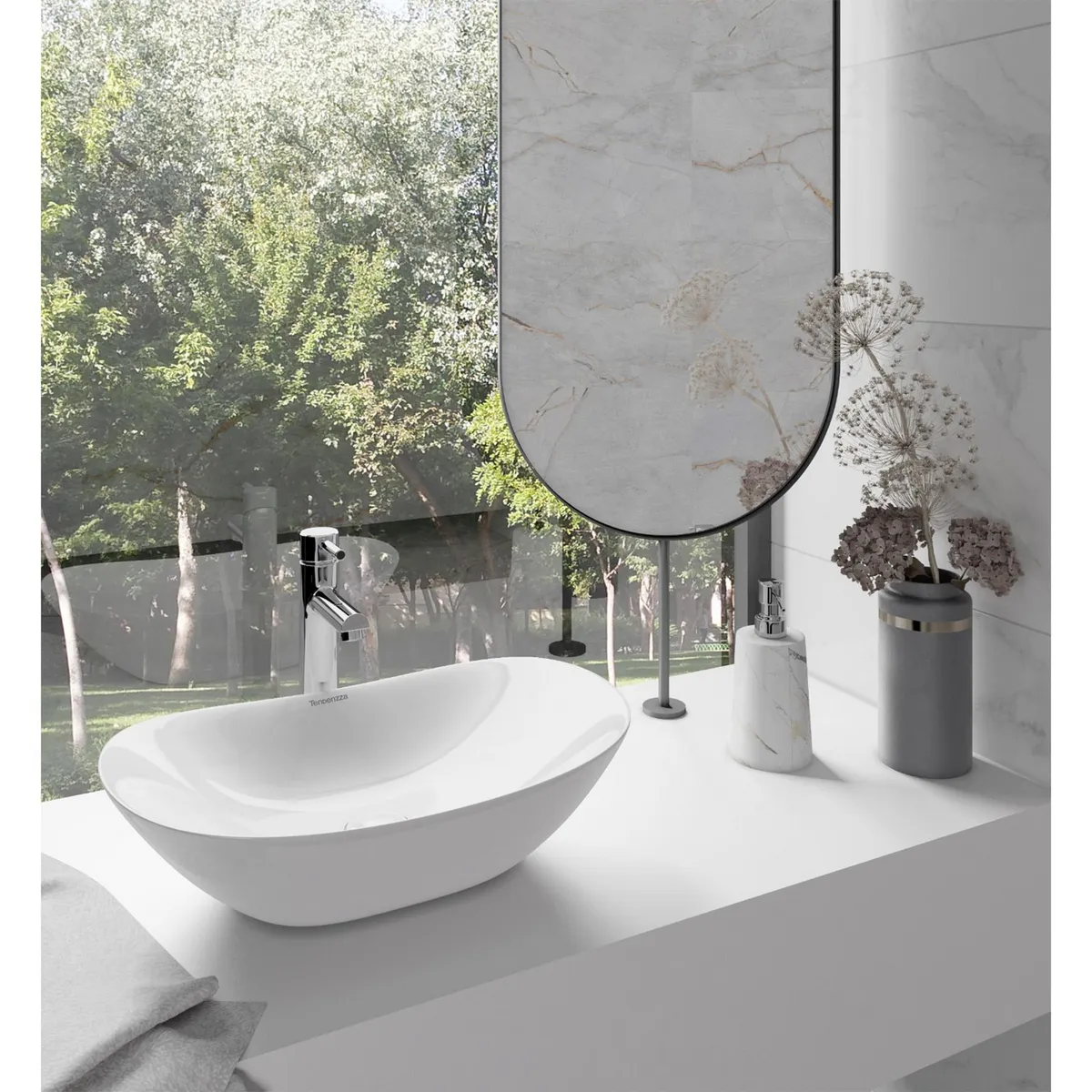 Lavabo Cer Brescia Bco, marca Tendenzza - Foto 2