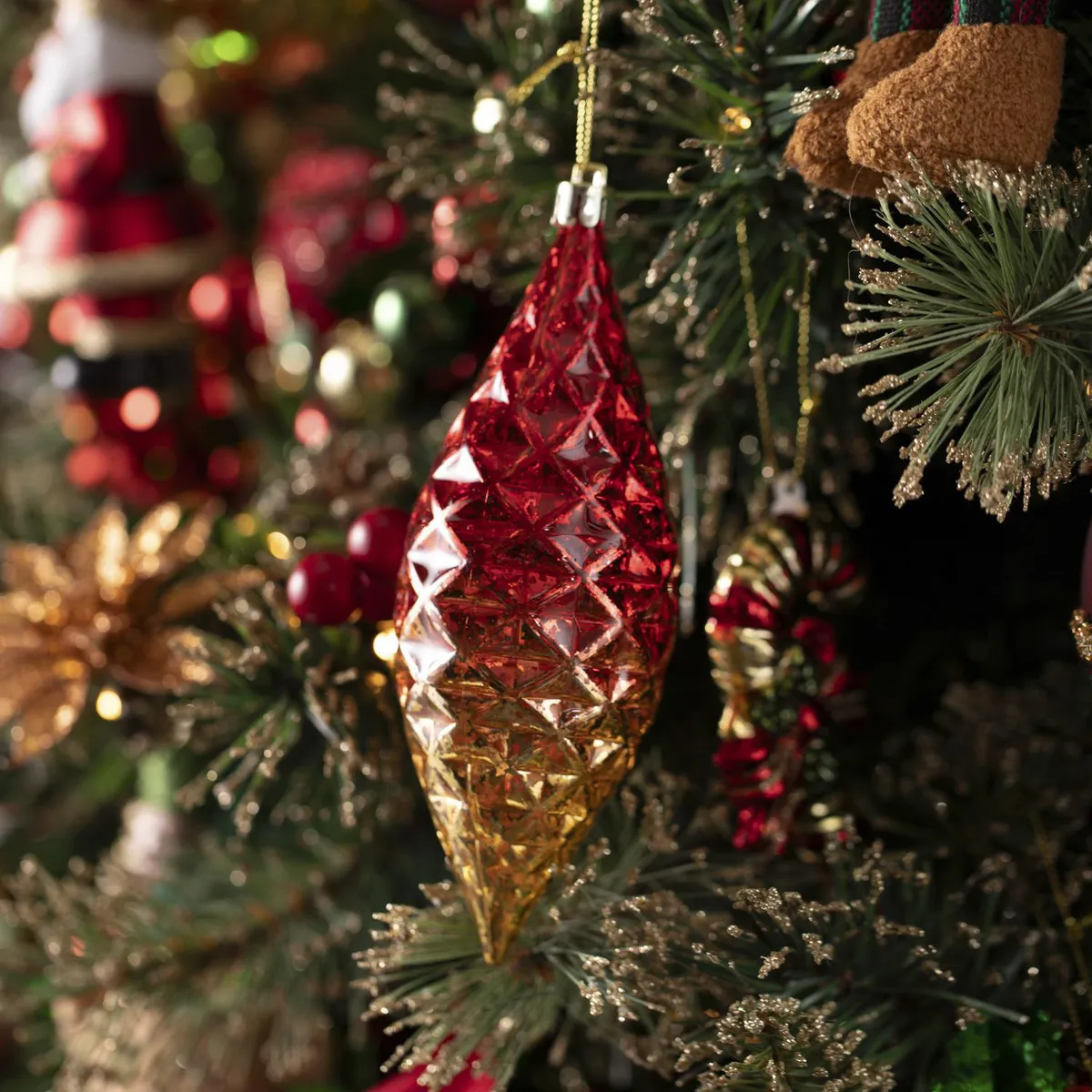 Dear Santa - Adorno Oliva Rojo Navideño 15cm Xmas Story