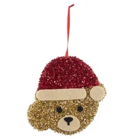 Adorno Navideño Cabeza de Oso