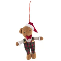 Adorno Navideño Oso Nina Textil