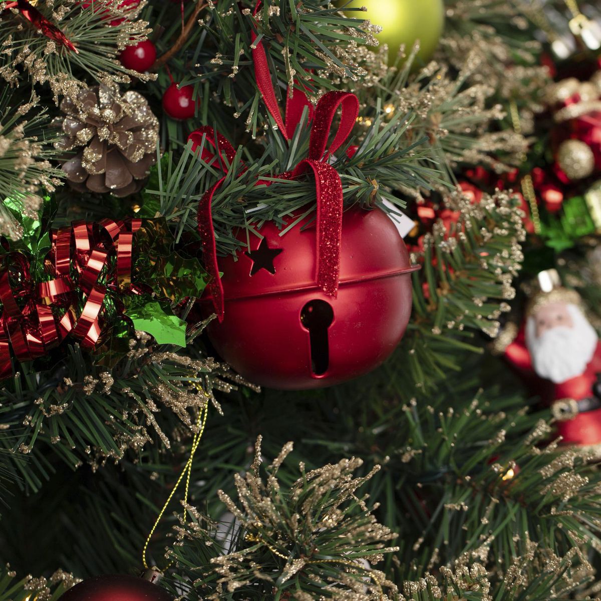 Dear Santa - Adorno de Cascabel Navideño Rojo Xmas Story