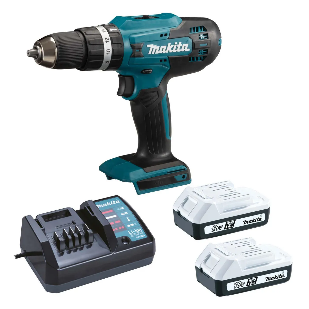 Makita - Combo Makita 18V Rotomartillo Inalambrico + Atornillador de Impacto