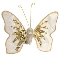 Set 2 Navideño Mariposas Con Clip