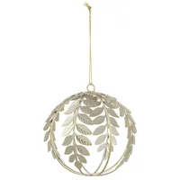 Esfera de Navidad Dorada Aos 8 cm