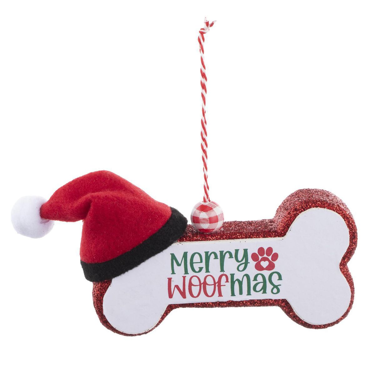 Dear Santa - Adorno Navideño Hueso Gorro 12cm