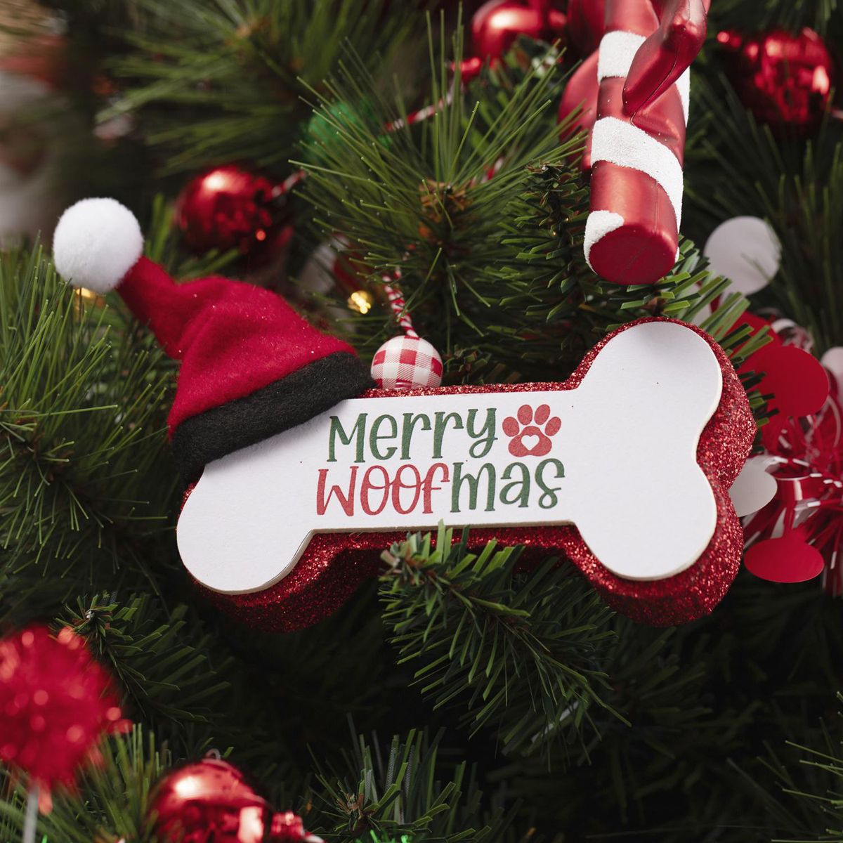 Dear Santa - Adorno Navideño Hueso Gorro 12cm