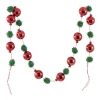 Guirnalda Pompom de Navidad 120cm Pet Glam