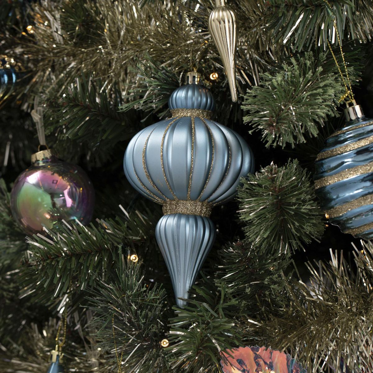 Dear Santa - Adorno de Navidad Azul Illusion 15 cm