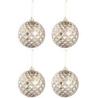 Mix de 4 Esferas de Navidad Dorado 15cm