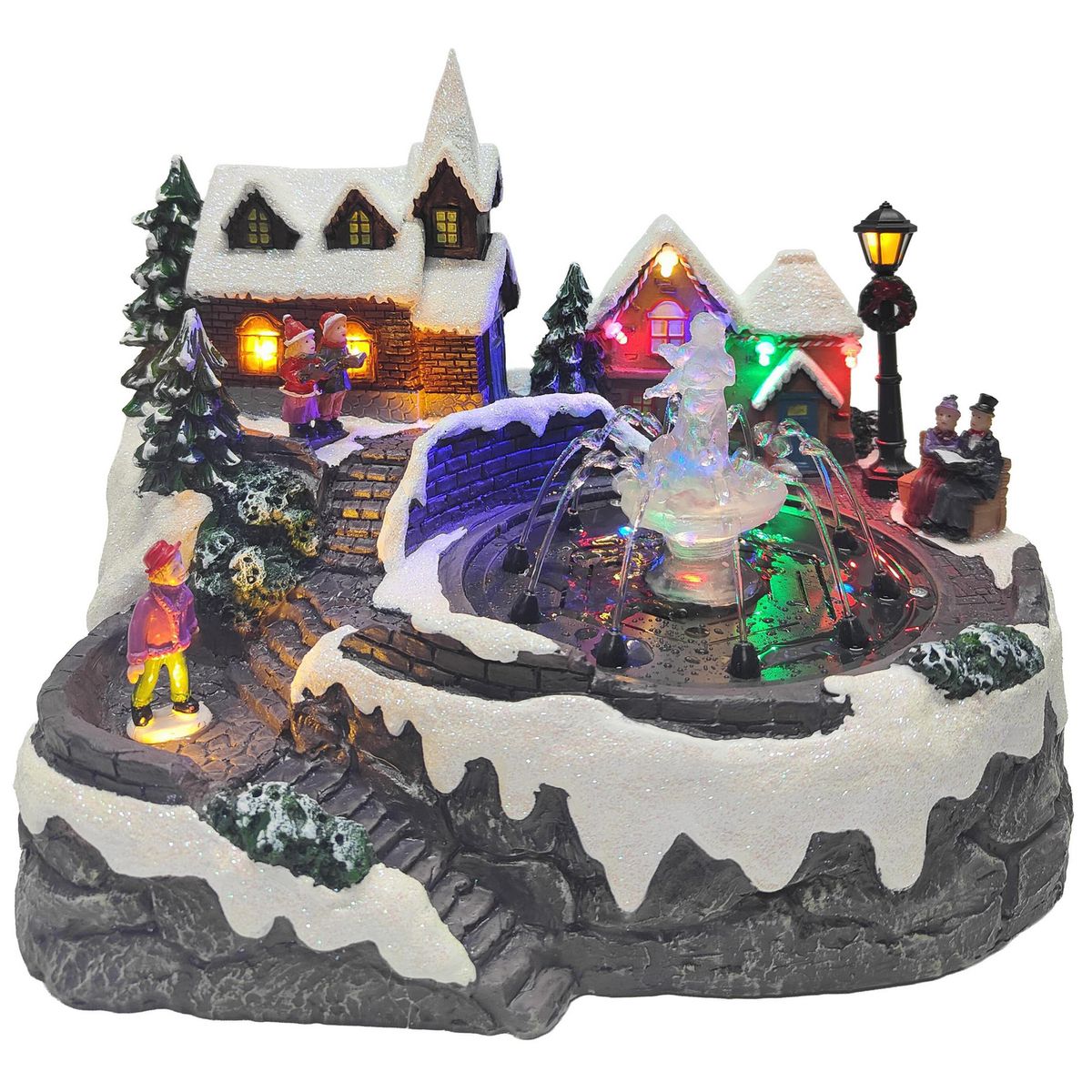 Dear Santa - Villa de Navidad Fuente de Agua 20 cm