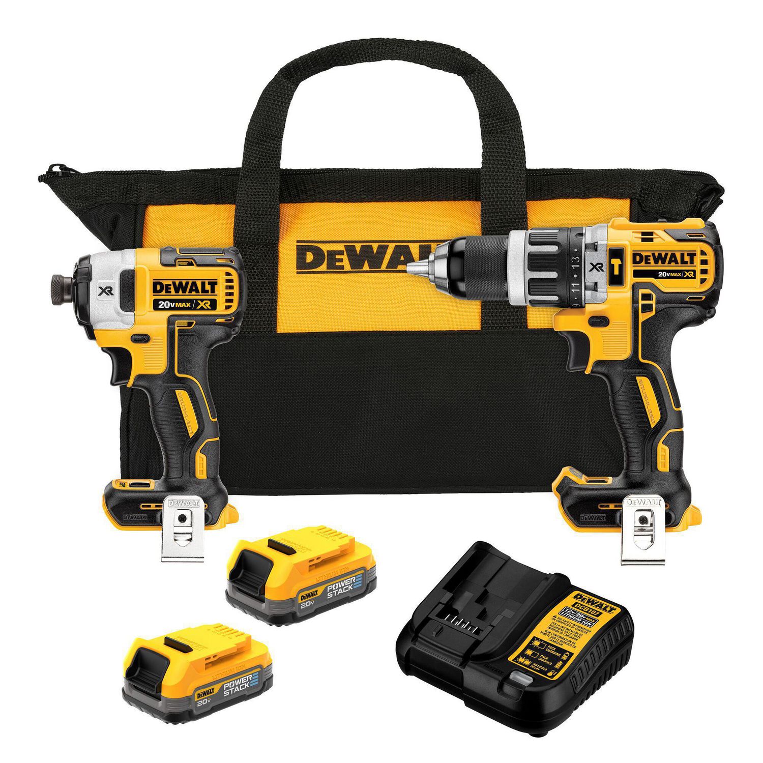 Dewalt - Kit Rotomartillo 1/2" + Atornillador de Impacto 1/4"