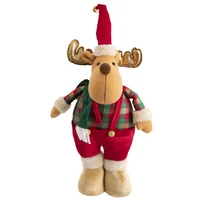 Reno de Pie Navideño Rojo 48cm Xstory