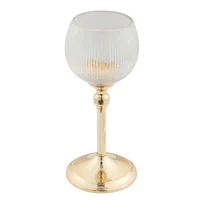 Candelabro 12x30cm Vidrio Dor