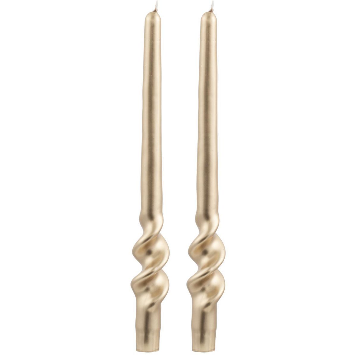 Dear Santa - Set 2 Velas de Navidad Dorado 30 cm