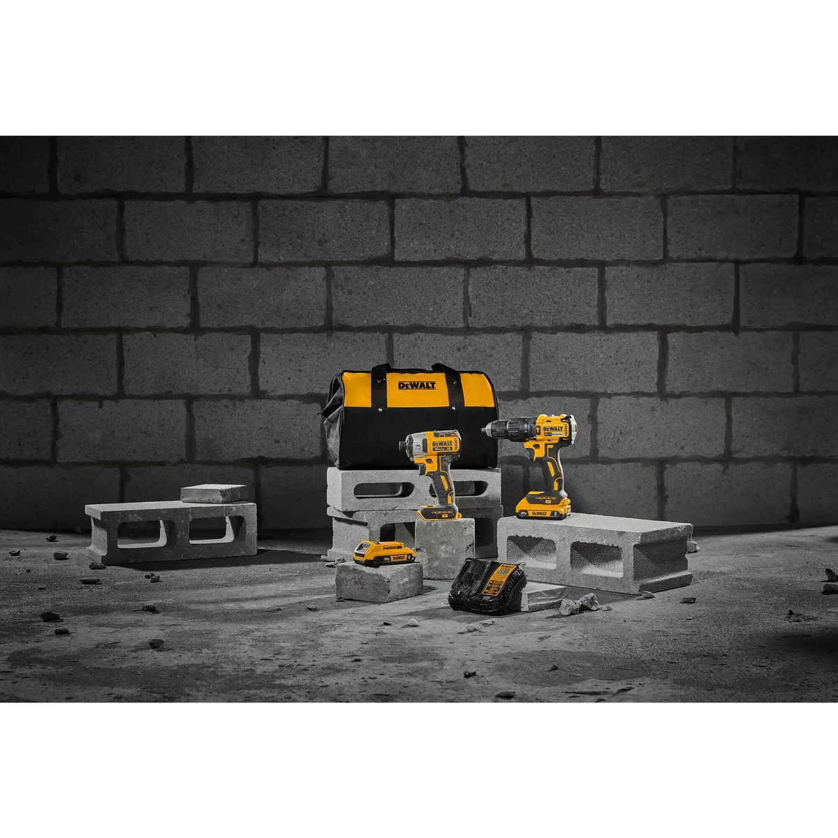 Dewalt - Kit Rotomartillo 1/2" + Atornillador de Impacto 1/4", Dewalt